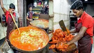 FAMOUS Changezi Chicken in Jaipur | 100Kg's Tawa Chicken Making | Rajasthan Street Food