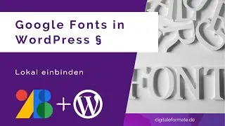 Google Fonts lokal einbinden mit wenigen Klicks! (2022)