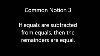 Euclid's Elements Common Notions 1-5