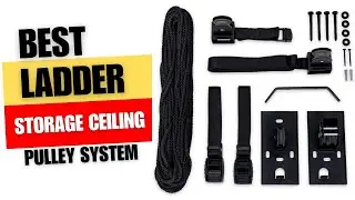 StoreYourBoard Ladder Storage Ceiling Pulley System