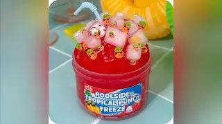 How to Make Poolside Tropical Punch Freeze Slime (Icee Texture from SnoopSlimes)