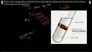 What is the composition of dark brown ring which is formed at the junction of two layers in the ring