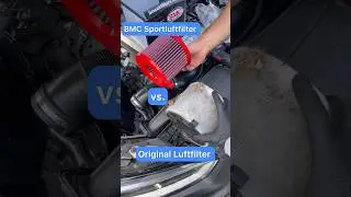 Sportluftfilter vs. Original 😱 #automobile #automotive #car #kfz #meistermerlo #werkstatt #tuning