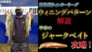 【東条湖】早春のジャークベイトパターン解説！【谷口政弘プロ】