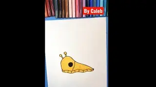 How to Draw a Banana Slug#shorts