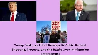 Trump, Walz, : Federal Shooting, Protests, Battle Over Immigration Enforcement