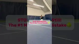 Don&rsquo;t stand still while playing mini tennis! #tennispractice #tennistraining #tennis #tenniscoach