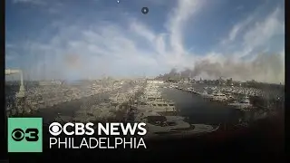 Large fire spotted in Atlantic City, New Jersey