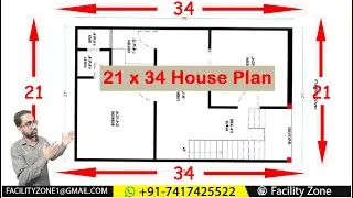 House Plan 21 x 34  1bhk Set | Ghar Ka Naksha | Small House Design | Fcaility Zone | #houseplan