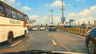 Jangpura to Noida sector 16 ☺️#delhi #noida 