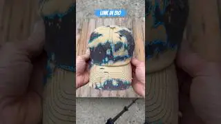 Bleached & Hand Painted Dad Hat #justcreate #dnstyle