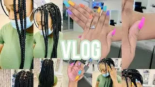 PAMPER DAY VLOG#1|NAILS&HAIR| South African YouTuber| Lenhle Befile