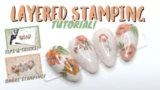 NAIL STAMPING TUTORIAL | Layered Stamping With Clear Jelly Stamper Plates