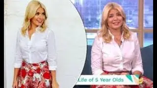Holly Willoughby oozes s*x appeal in VERY tight £279 leather skirt on This Morning