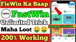 Fiewin ka baap || fastwin app payment proof || fastwin App || New Earning App Today || fast win app