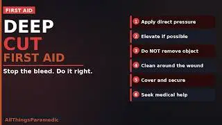 How To Do First Aid for Deep Cut