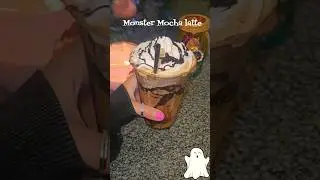 Monster Mocha Latte👻 #halloween #starbucks #coffee #mocha #shorts #coffeeathome #coffeeshorts #fun