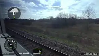 Class 170 Acceleration 0 to 90mph Brandon to Thetford Greater Anglia