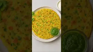 🌞 Secret to Perfect Moong Dal Chilla: Easy Indian Breakfast #moongdalchilla #shorts #shortsfeed