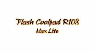 Cara Flash Coolpad R108 max lite tested