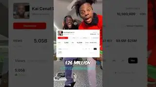 Kai Cenat's Youtube Revenue LEAKED! #kaicenat #streamer #twitch