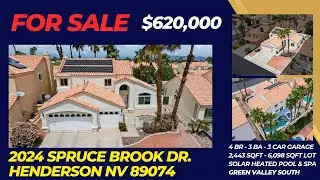 2024 Spruce Brook Dr., Henderson NV 89074 - Listed for sale in Green Valley Ranch Henderson.