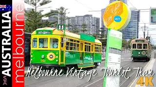 VINTAGE RIDE: A must do FREE tourist Attraction in MELBOURNE downtown - the CITY CIRCLE TRAM 2023 🇦🇺