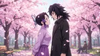 Giyu x Shinobu romantic love life 💕😘 modern era #demonslayer #giyuutomioka #shinobu 
