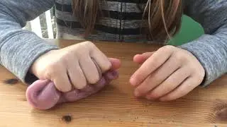 Baby pink clear slime