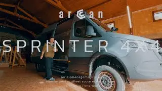 ÉPISODE 8 – Pose du marchepied automatique, rangements bas de caisse, plancher du Sprinter 4x4 !