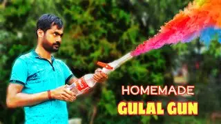 Homemade Powerful Holi Gulal Gun || How To Make Holi Pichkari At Home
