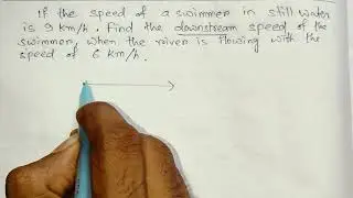 Boats and Stream downstream speed