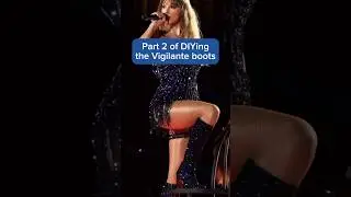 Making Vigilante boots for The Eras Tour film #diy #diycrafts #taylorswift #swiftie #diytutorial