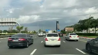 Sheikh Mohammed Bin Zayed Road to Dubai Airport Terminal 2 🚗 4K Drive | Beautiful UAE Tour