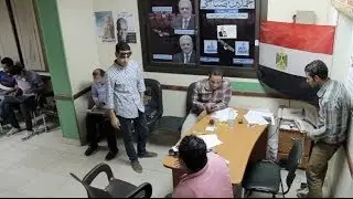 Inside Hamdeen Sabahi's headquarters on the first day of elections