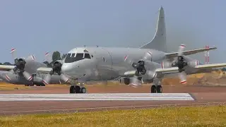 Lockheed P-3C German Navy Marine @ RIAT-2022 : Takeoff up Close (4K)