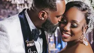 Beautiful luxury black wedding, beachside, Fort Lauderdale Beach. African American Wedding.