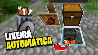 How to make an automatic trash can in Minecraft.