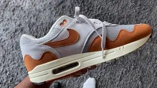 Air Max 1 Patta Monarch first look and ON FEET (lace swap)