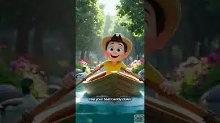 Row Row Row Your Boat 🚣 | 3D Pixar-Style | Nursery Rhymes &Kids Songs | Sing Along & Learn with Milo