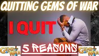 QUITTING Gems of War | 5 Reasons why | TOP 5 Gems of War transgressions last couple years