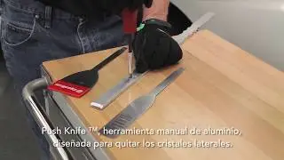 Push Knife En Espa&ntilde;ol &bull; Auto Glass Cut Out Tool