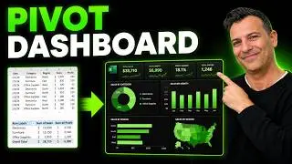 How to Create an Excel Pivot Dashboard FROM SCRATCH (in 2024)