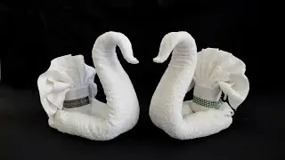 How to Make Towel Peacock Using Towels | Towel art | Towel Folding | Towel animals origami