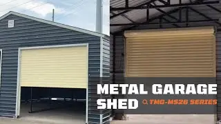 TMG Metal Shed 26 Series &ndash; Rugged Garage Sheds with Double Doors for Maximum Storage