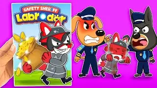 Sheriff Labrador Catches The Thief Red Fox | Make Quiet Book ❤️Paper DIY❤️
