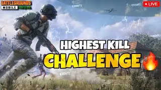 HIGHEST KILL CHALLENGE ON LIVE💀 CAN I COMPLETE ? | BGMI LIVE | KRENTZ