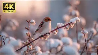 Between snow & spring awakening 🌸 small birds singing as piano drifts into gentle rest