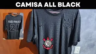 CORINTHIANS - CAMISA ALL BLACK *MUITO BONITA!*, POR 80 REIAS!