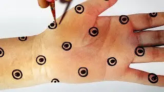 Easy Mehndi Trick - Latest Gol Tikki Mehndi Design for Hands - किसी भी त्यौहार लगाए ये मेहँदी